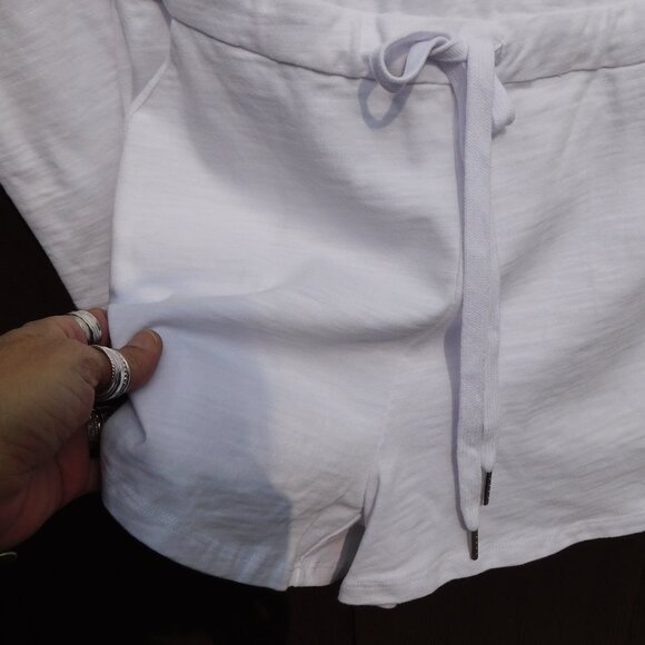 Marissa Webb Marlo One-Shoulder Cotton Romper White Jumpsuit Shorts NEW $198 - Picture 3 of 6